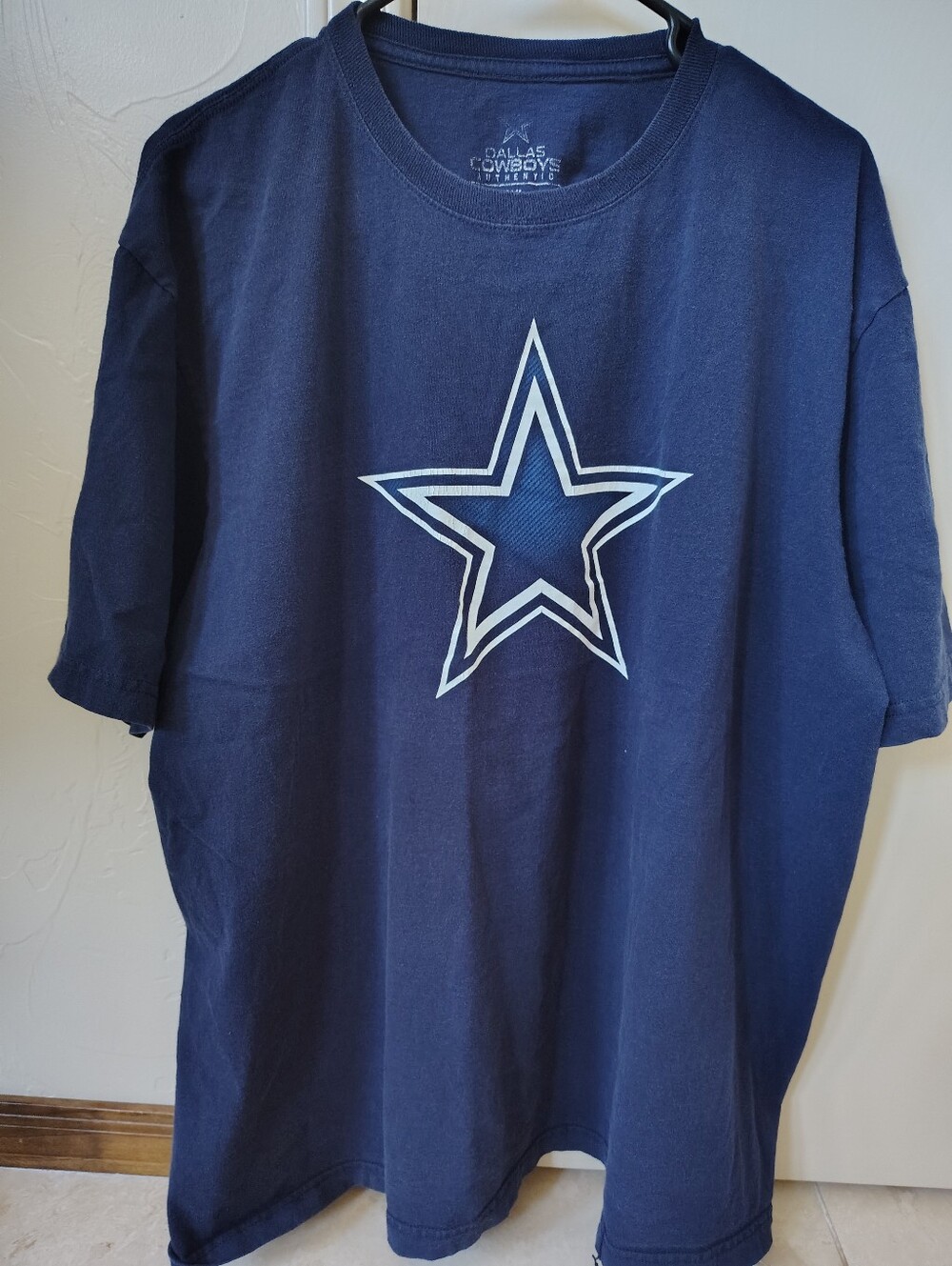 NFL Dallas Cowboys Blue Shirt T-Shirt Short Sleeve Crewneck Star Logo Size 2XL